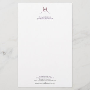 Papelaria Cinzel Monograma - Carta Comercial