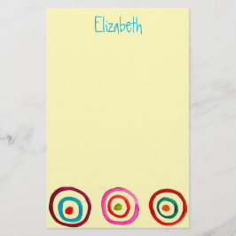 Papelaria Círculo colorido arco-íris