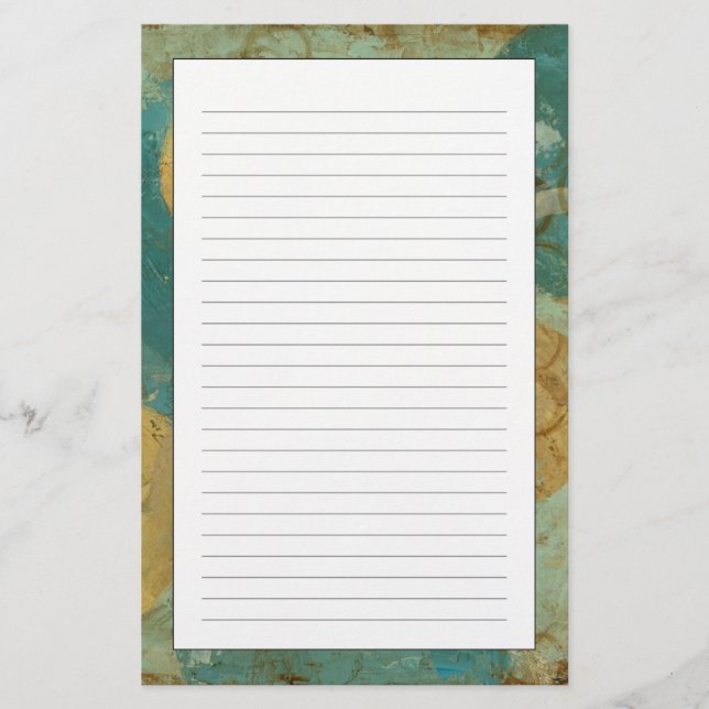 Papelaria Círculos Azul e Amarelo (Frente)