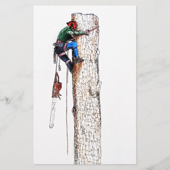 Papelaria Cirurgião Árvore Arborista (Frente)