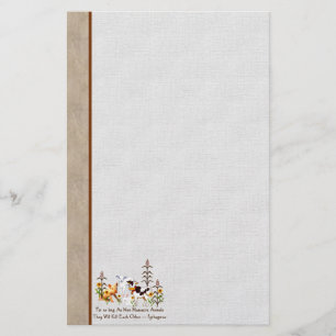 Papelaria Citações do vegetariano de Pythagoras