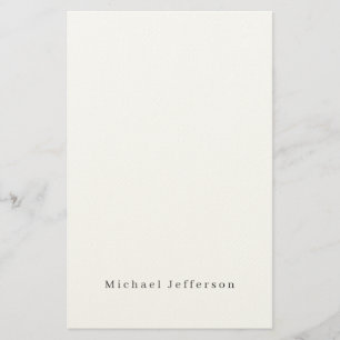 Papelaria Clássico Criativo Moderno Preto e Branco Minimalis