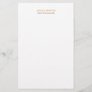 Papelaria Clássico Simples Limpo Profissional Empresarial