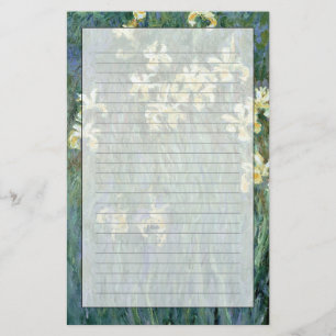 Papelaria Claude Monet as íris amarelas