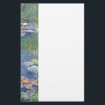 Papelaria Claude Monet // Lírios De Água<br><div class="desc">Water Lily é uma série de aproximadamente 250 pinturas de óleo pelo impressionista francês Claude Monet (1840-1926). As pinturas retratam o jardim floral de Monet em Giverny e foram o principal foco da produção artística de Monet nos últimos 30 anos de sua vida.</div>