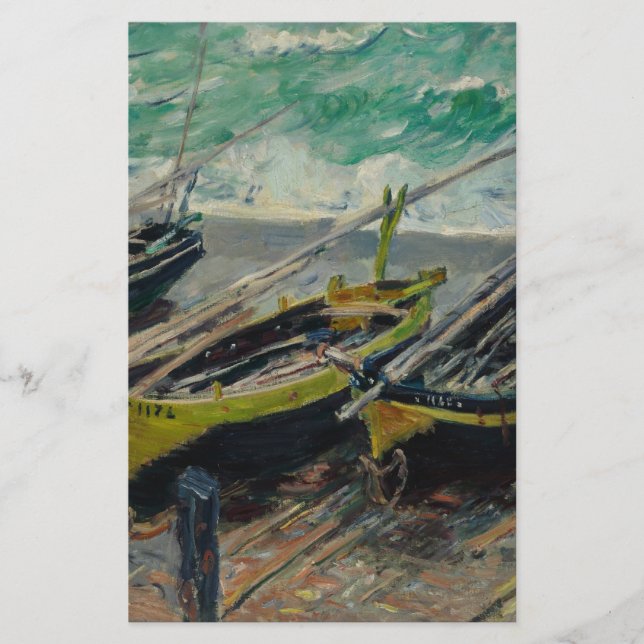 Papelaria Claude Monet Pintura Óleo Canvas Natureza Artístic (Frente)