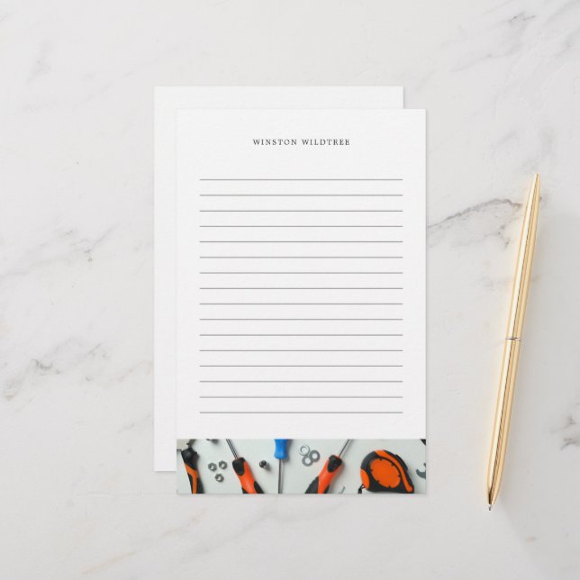 Papelaria Cluster de Construção | Pautado (Frente/Verso In Situ)