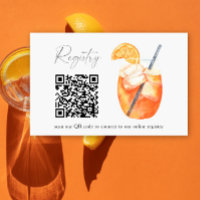 código QR do Aperol spritz registro de chá de noiv