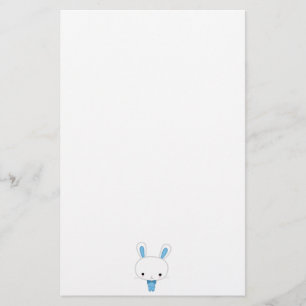 Papelaria Coelhinho Kawaii Azul