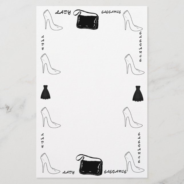 PAPELARIA COLEÇÃO LADY ELEGANCE (Frente)