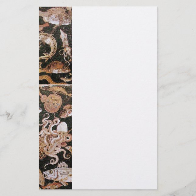 PAPELARIA COLEÇÃO POMPEII/OCEANO - CENA DA VIDA MARÍTIMA (Frente)