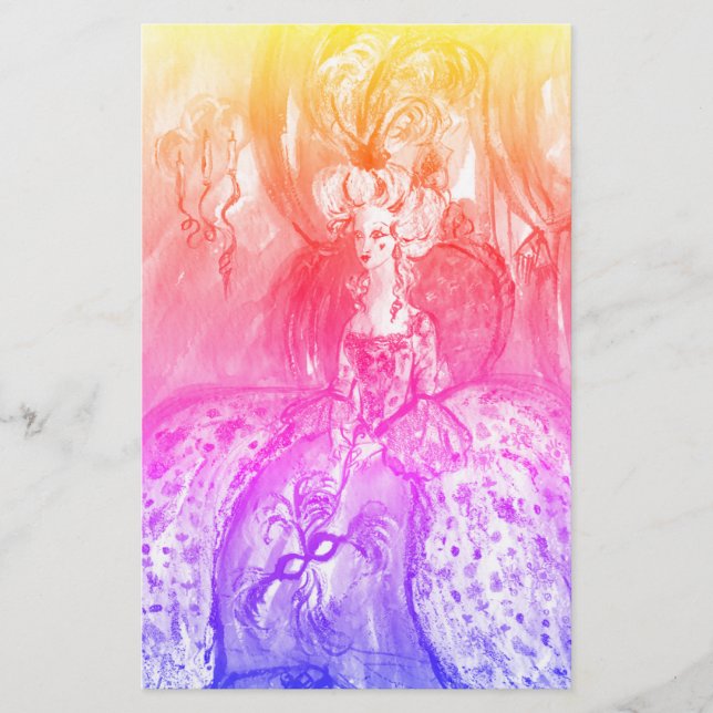 Papelaria COLOMBINA / Mascarada Veneza - Máscaras cor-de-ros (Frente)