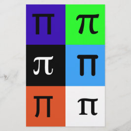 Papelaria colorblock feliz pi dia