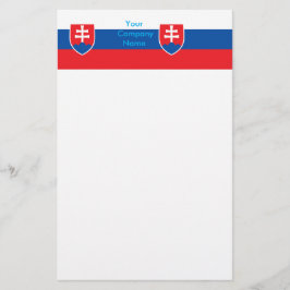 Papelaria com a Bandeira da Eslováquia