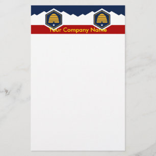 Papelaria com a Bandeira de Utah, EUA