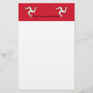 Papelaria com a Isle of Man Flag, Reino Unido