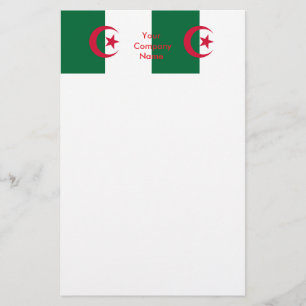 Papelaria com bandeira da Argélia