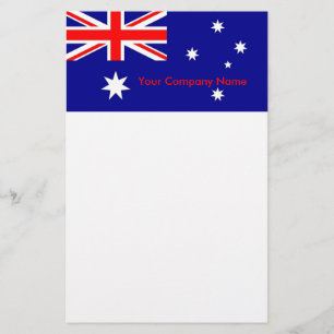 Papelaria com Bandeira da Austrália