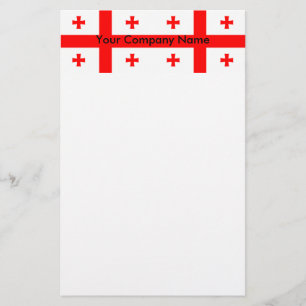 Papelaria com bandeira da Geórgia