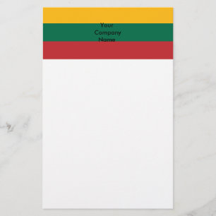 Papelaria com bandeira da Lituânia