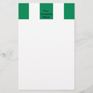 Papelaria com bandeira da Nigéria