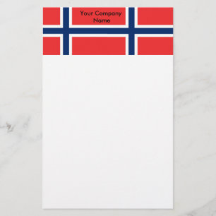 Papelaria com bandeira da Noruega