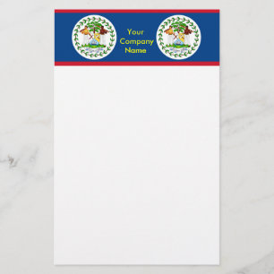 Papelaria com Bandeira de Belize
