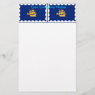 Papelaria com Bandeira de Quebec City, Canadá