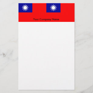 Papelaria com Bandeira de Taiwan