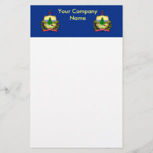 Papelaria com bandeira de Vermont