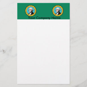Papelaria com bandeira de Washington