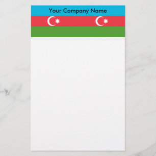 Papelaria com bandeira do Azerbaijão