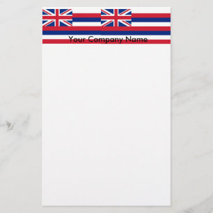 Papelaria com Bandeira do Havaí