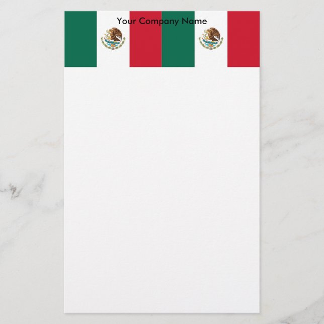 Papelaria com Bandeira do México (Frente)