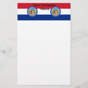 Papelaria com bandeira do Missouri