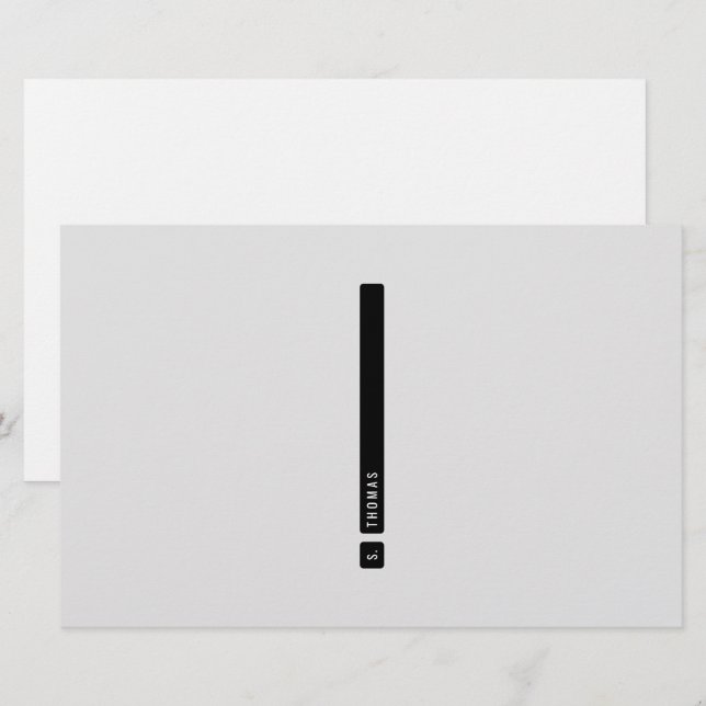 Papelaria com Barra de Divisão (Frente/Verso)