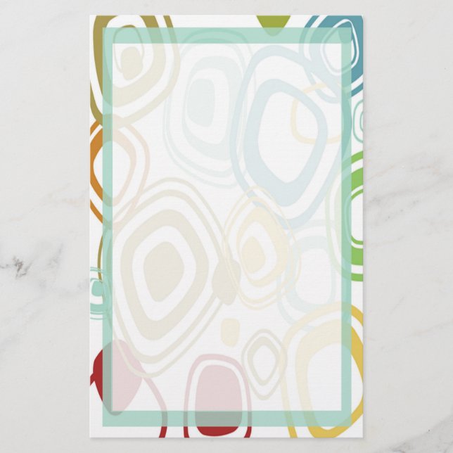 Papelaria com Estampa Retro Funky (Frente)