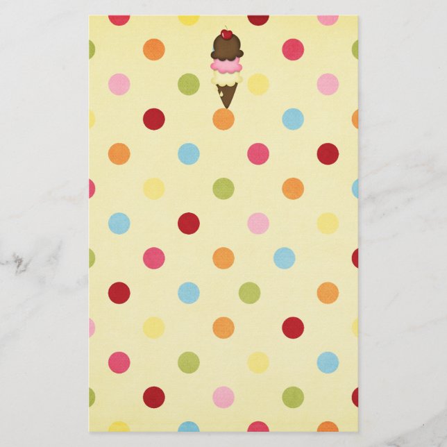 Papelaria cone do sorvete (Frente)