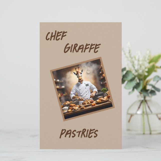 Papelaria Confeiteiro Girafa: Alcançando Novas Alturas, (Em pé/Frente)
