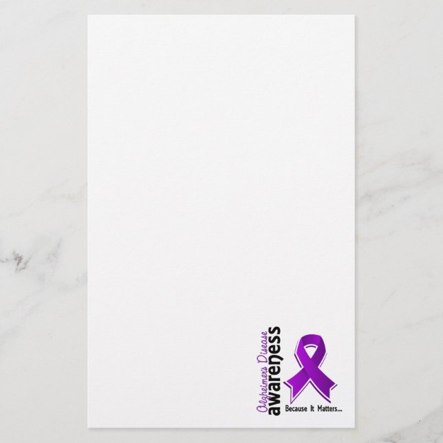 Papelaria Consciência 5 da doença de Alzheimer (Frente)