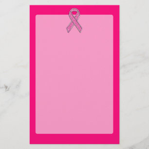 Papelaria Consciência cercada cromo da fita do rosa do