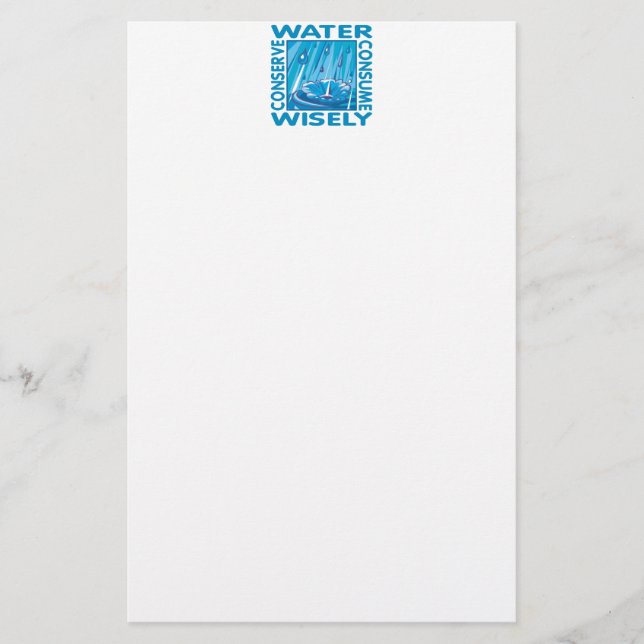 Papelaria Conservação da água (Frente)