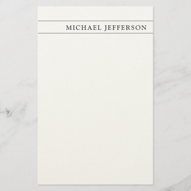 Papelaria Consultor de Preto e Branco Profissão Advogado (Frente)