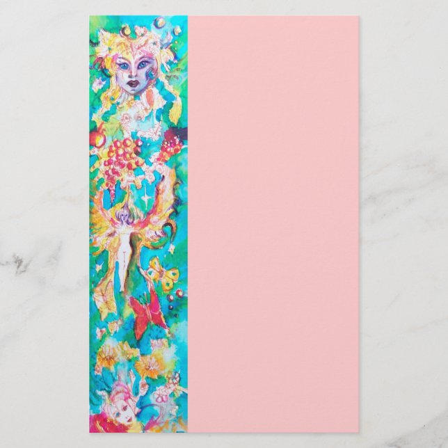 Papelaria CONTO DE FADAS DA UVA , rosa (Frente)