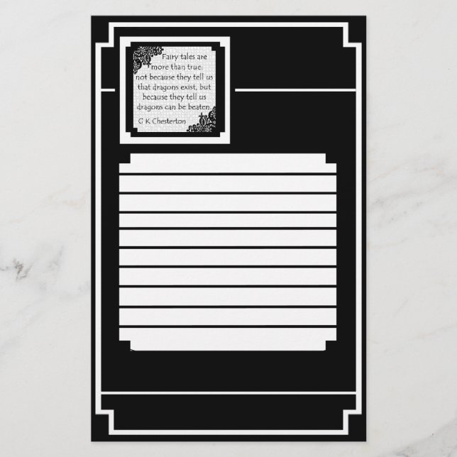 Papelaria Contos de fadas… Papel de carta (Frente)