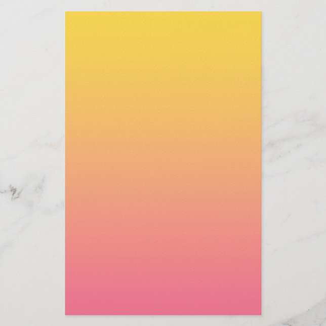 Papelaria Cor Amarelo Rosa (Frente)
