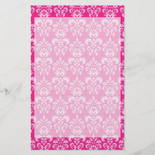 Papelaria Cor damasco rosa quente