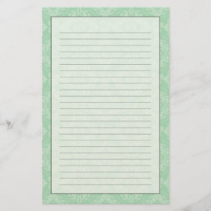 Papelaria Cor damasco verde