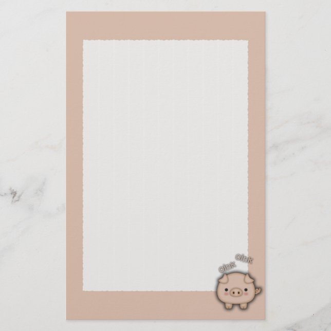 Papelaria Cor-de-rosa-branca (Frente)