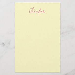 Papelaria Cor elegante minimalista moderno simples nome
